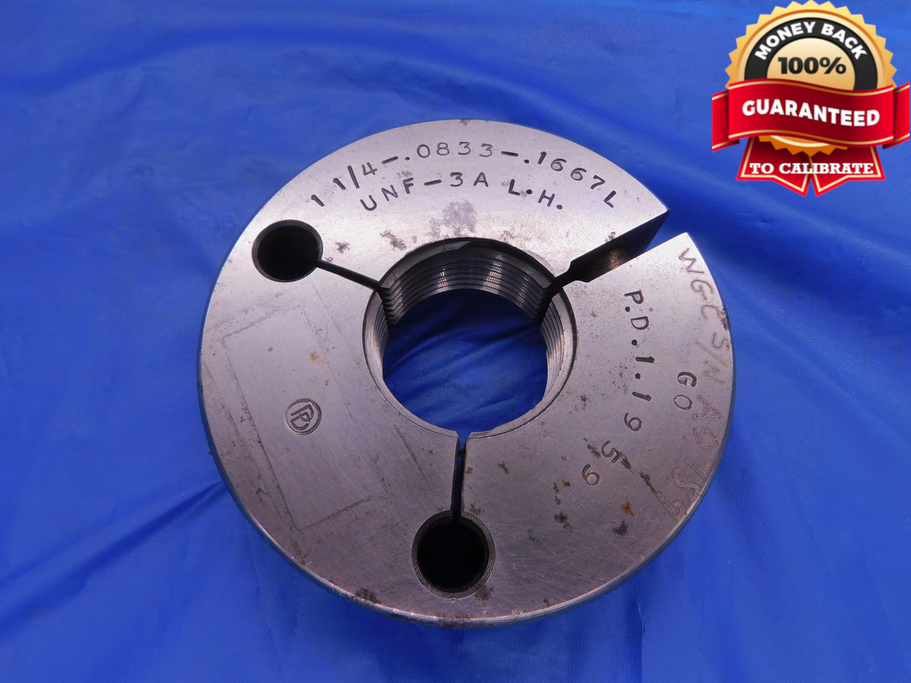 1 1/4 12 UNF 3A LEFT HAND DOUBLE LEAD Thread Ring Gage | DW12157RD | M ...