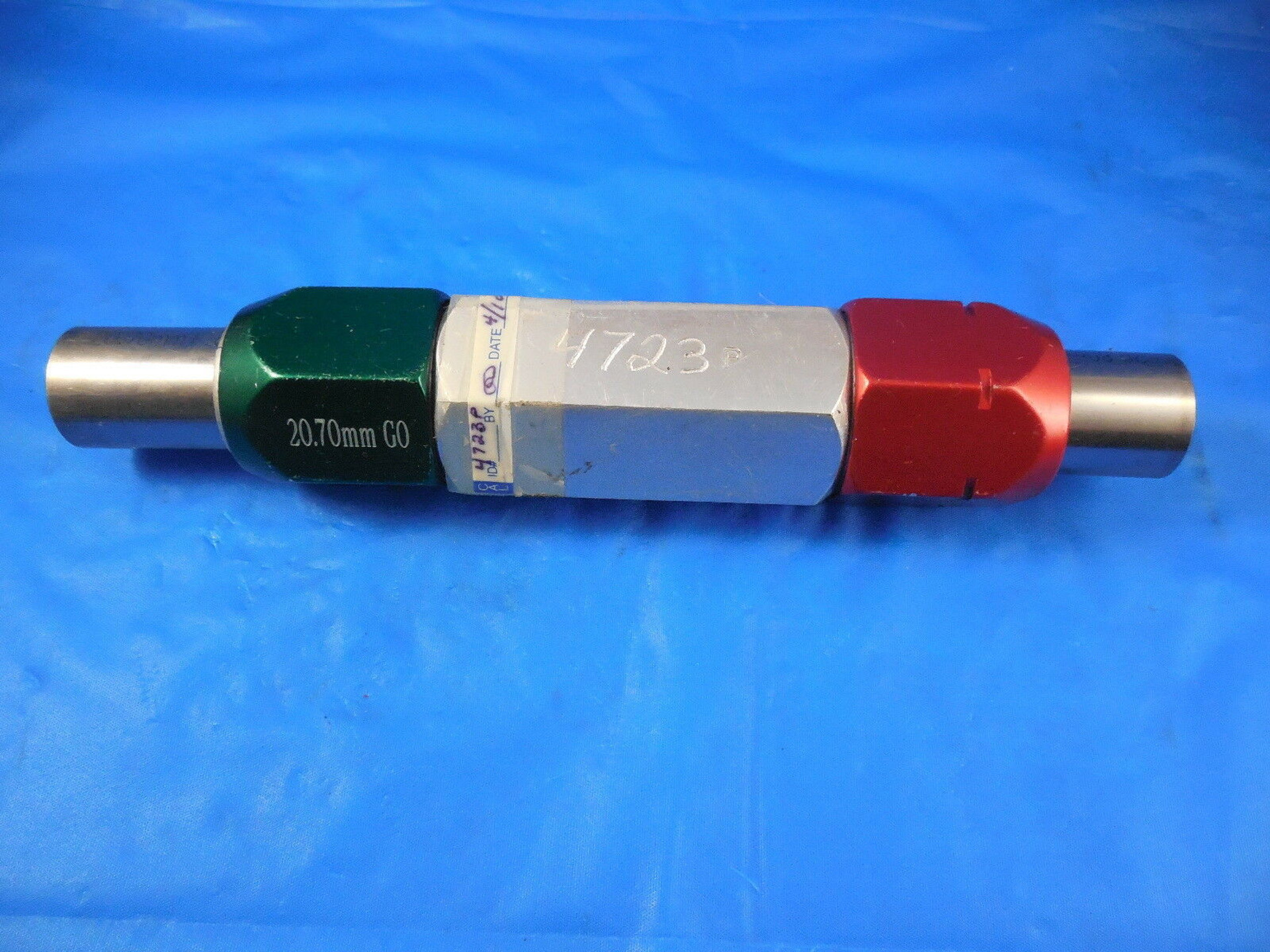 20.70 & 20.80 CLASS Z METRIC SMOOTH PIN PLUG GAGE GO NO GO 21MM .3MM