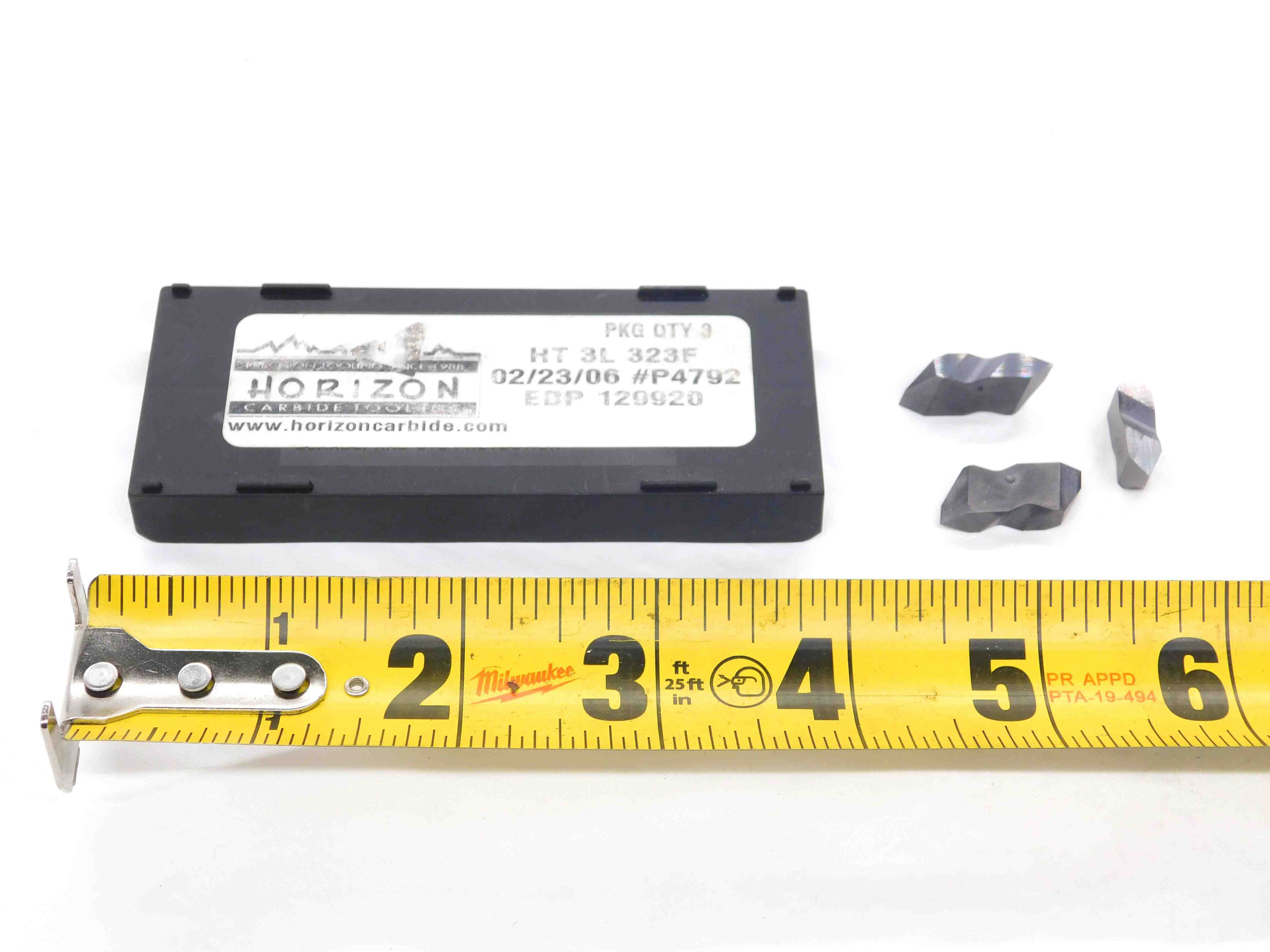 3pcs NEW HORIZON HT 3L 129920 323F CARBIDE TOP NOTCH THREADING INSERTS ...