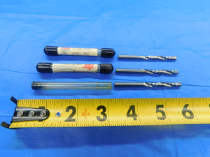 3PCS TSC 0.191 O.D. CARBIDE TWIST DRILL BIT D33W 2 5/8 LOC 2 3/4 OAL .191 #11 - AS2094BP2