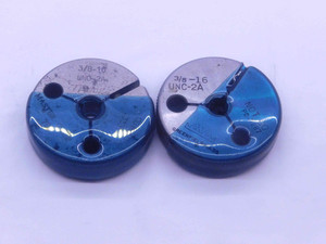 3/8 16 UNC 2A THREAD RING GAGES .375 .3750 GO NO GO P.D.'S = .3331 & .3287 CHECK - DW18373LVR