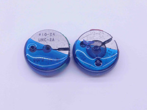 10 24 UNC 2A THREAD RING GAGES #10 .190 .1900 GO NO GO P.D.'S = .1619 & .1586 - DW2298BU