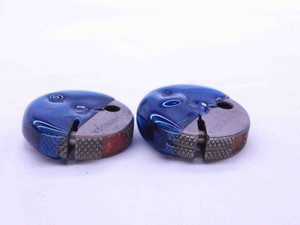 10 24 UNC 2A THREAD RING GAGES #10 .190 .1900 GO NO GO P.D.'S = .1619 & .1586 - DW2298BU