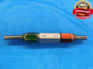 .3360 & .3480 PIN PLUG GAGE GO NO GO .3438 +.0042 OVERSIZE 11/32 9 mm .336 .348 - DW18612BB2