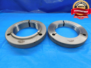 4 5/8 8 UN 2A THREAD RING GAGES 4.625 4.6250 GO NO GO P.D.'S = 4.5410 & 4.5315 - DW18508BQ2