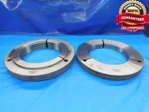 6 3/8 8 UNS 2A THREAD RING GAGES 6.375 6.3750 GO NO GO P.D.'S = 6.2914 & 6.2833 - DW18510BQ2