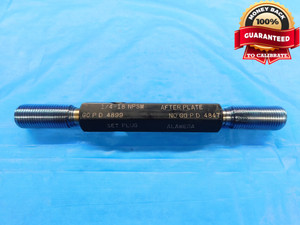1/4 18 NPSM SET PIPE THREAD PLUG GAGE .25 GO NO GO P.D.'S = .4899 & .4847 2A - DW18661RD