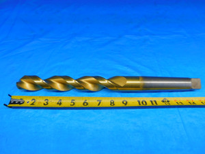 GUHRING 1.2344" TiN HSCO TWIST DRILL BIT 180524 MORSE TAPER #4 SHANK MT4 COBALT - AR10270BW2