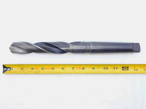 1 7/32 O.D. HSS TWIST DRILL BIT MORSE TAPER #4 SHANK 6 1/4 LOC 1.2187 MT4 - MB10371BW2