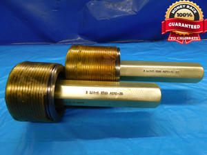 3 1/8 8 STUB ACME 2G SET THREAD PLUG GAGE 3.125 GO NO GO PD'S = 3.0735 & 3.0517 - DW18739BX2