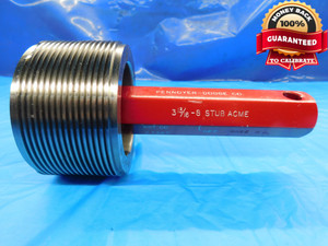 BUDGET 3 13/16 8 STUB ACME SET THREAD PLUG GAGE 3.8125 NO GO ONLY P.D. = 3.7367 - DW18734BX2