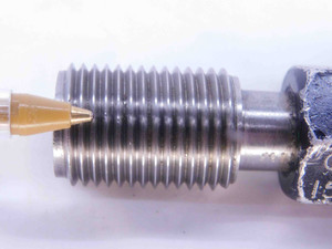 M16 X 1.5 6H METRIC THREAD PLUG GAGE 16 GO ONLY P.D. = 15.026 INSPECTION CHECK - DW18888RD