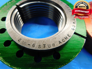 2 3/8 6 STUB ACME THREAD RING GAGES 2.375 GO NO GO P.D.'S = 2.3130 & 2.2913 2G - DW18932BX2