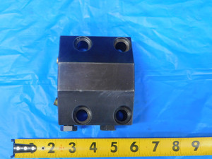 ABOUT 37mm I.D. LATHE TURRET TOOL BLOCK HOLDER 80mm X 45mm BOLT HOL PATTERN - MB11118CD2
