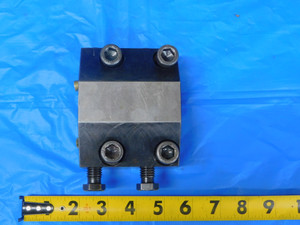 ABOUT 44mm I.D. LATHE TURRET TOOL BLOCK HOLDER 80mm x 45mm BOLT HOLE PATTERN - MB11114CD2