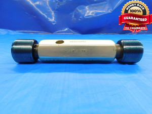 1 1/4 18 NEF 3 SET THREAD PLUG GAGE 1.25 1.250 GO NO GO P.D.'S = 1.2139 & 1.2102 - DW19203RD