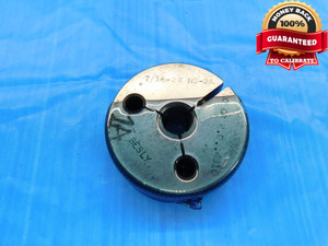 7/16 24 NS 2A THREAD RING GAGE .4375 NO GO ONLY P.D. = .4310 UNS-2A INSPECTION - DW19209RD