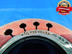1 3/4 10 UN 2A THREAD RING GAGE 1.75 1.750 1.7500 NO GO ONLY P.D. = 1.6766 CHECK - DW19286BX2
