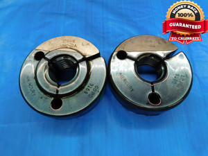 1" 8 UNC 2A LEFT HAND THREAD RING GAGES 1.0 GO NO GO P.D.'S = .9168 & .9100 L.H. - DW19342CD2