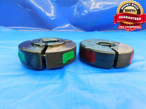 1" 8 UNC 2A LEFT HAND THREAD RING GAGES 1.0 GO NO GO P.D.'S = .9168 & .9100 L.H. - DW19342CD2