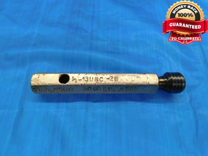 1/2 13 UNC 2B SPECIAL THREAD PLUG GAGE .5 .50 .500 NO GO ONLY P.D. = .4568 CHECK - DW19375LVR