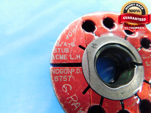 3/4 6 STUB ACME 2G LEFT HAND THREAD RING GAGES .75 GO NO GO PD'S = .6931 & .6757 - DW18986BX2