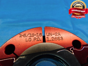 1 5/16 16 UN 2A THREAD RING GAGES 1.3125 GO NO GO P.D.'S = 1.2704 & 1.2653 CHECK - DW18972BX2