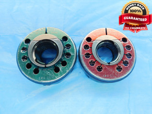 1 1/8 8 UN 3A THREAD RING GAGES 1.125 1.1250 GO NO GO P.D.'S = 1.0438 & 1.0386 - DW18988BX2