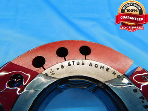 1 3/4 8 STUB ACME THREAD RING GAGES 1.75 1.750 GO NO GO P.D.'S = 1.7020 & 1.6835 - DW18999BX2