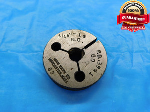 7/16 14 NC SPECIAL THREAD RING GAGE .4375 GO ONLY PD = .3941 INSPECTION CHECK - DW19043RD