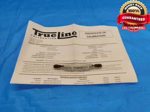 CERTIFIED 10 32 NF 3 SPL SET THREAD PLUG GAGE #10 .190 GO NO GO = .1685 & .1666 - DW18955LVR