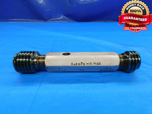 1 3/16 6 2B THREAD PLUG GAGE 1.1875 GO NO GO P.D.'S = 1.0792 & 1.0872 CHECK - DW19444CD2