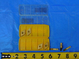 7PCS NEW KENNAMETAL DNMG431 FF / DNMG150404FF KT315 TiN COATED CARBIDE INSERTS - MB11610BG2