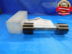CERTIFIED 2 3/8 12 UN 2A VERMONT SET THREAD PLUG GAGE 2.375 GO NO GO = 2.3190 2.3128 - DW19713LVR