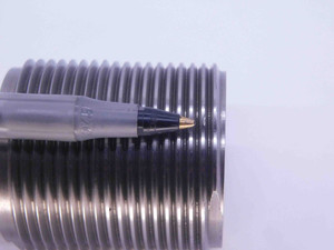 CERTIFIED 1 1/2 12 UNF 2A SET THREAD PLUG GAGE 1.5 GO NO GO = 1.4440 & 1.4376 - DW19739LVR