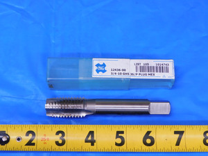 OSG 3/4 10 NC GH5 HSS SPIRAL POINT PLUG TAP 3 STRAIGHT FLUTE .75 1014743 - MB11939CG2