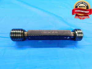 1 1/8 7 UNC 2A PREPLATE SET THREAD PLUG GAGE 1.125 GO NO GO PDS= 1.0288 & 1.0216 - DW19957CE2