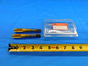 2 PCS NEW VERMONT 5/8 11 NC GH5 HS TiN COATED SPPT TAP 3 STRAIGHT FLUTE .625 - DW20101BW2