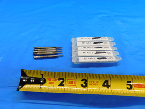 5 PCS NEW M1.4 X 0.3 HSS PLUG TAP 3 STRAIGHT FLUTE 1.4 MANUFACTURING TOOLING - DW20109BW2