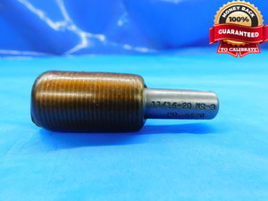 11/16 20 NS 3 SET THREAD PLUG GAGE .6875 NO GO ONLY P.D. = .6520 INSPECTION - DW20285LVR