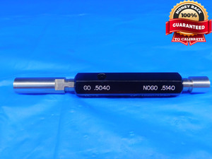 .5040 & .5140 CL Z PIN PLUG GAGE GO NO GO .5156 -.0016 33/64 13 mm .504 .514 - RJ0059CD2