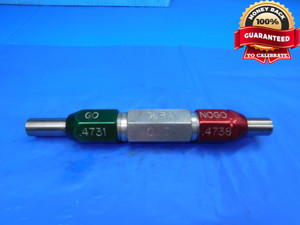 .4731 & .4738 CLASS Z PIN PLUG GAGE GO NO GO .4688 +.0043 OVERSIZE 15/32 12 mm - ST0024CP2