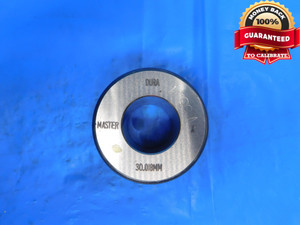 30.018 CLASS X MASTER PLAIN BORE RING GAGE 30.000 +.018 OVERSIZE 30 mm 1.1818 - ST0068CP2
