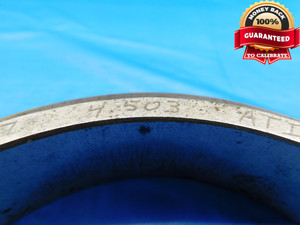 4.5030 MASTER PLAIN BORE RING GAGE 4.5000 +.0030 OVERSIZE 4 1/2 114.376 mm 4.503 - DW21007AP1