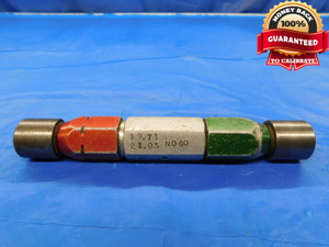 20.910 & 21.030 METRIC PIN PLUG GAGE GO NO GO 21.000 +.030 21 .8232 20.91 21.03 - CM0100CP2