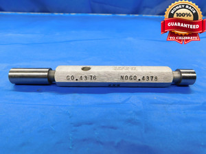 .4376 & .4378 CL XXX PIN PLUG GAGE GO NO GO .4375 +.0001 OVERSIZE 7/16 11 mm - CM0129LVR