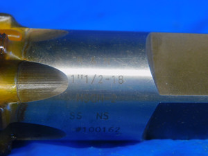 R & N 1 1/2 18 SS NS HSG BOTTOMING TAP 6 STRAIGHT FLUTE 1.5 #100162 H-2 - RJ0386LVR