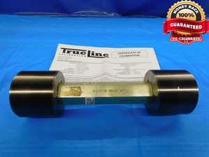 CERTIFIED 2 1/2 16 UN 2A SET THREAD PLUG GAGE 2.5 GO NO GO PDS= 2.4577 & 2.4522 - DW21489LVR