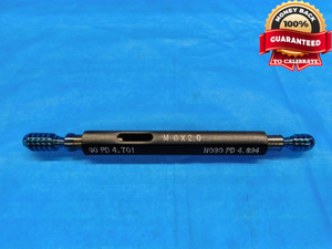 M6 X 2 THREAD PLUG GAGE 6 2.0 GO NO GO P.D.'S = 4.701 & 4.894 METRIC INSPECTION - DW21524RD