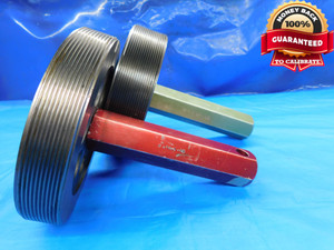 6" 12 UN 3B THREAD PLUG GAGE 6.0 6.00 6.000 GO NO GO P.D.'S = 5.9459 & 5.9526 - DW21557RD